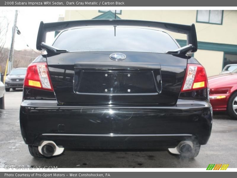 Dark Gray Metallic / Carbon Black 2008 Subaru Impreza WRX Sedan