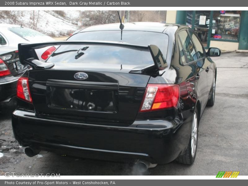Dark Gray Metallic / Carbon Black 2008 Subaru Impreza WRX Sedan