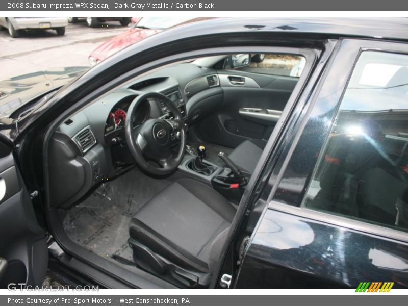 Dark Gray Metallic / Carbon Black 2008 Subaru Impreza WRX Sedan