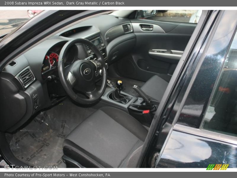Dark Gray Metallic / Carbon Black 2008 Subaru Impreza WRX Sedan