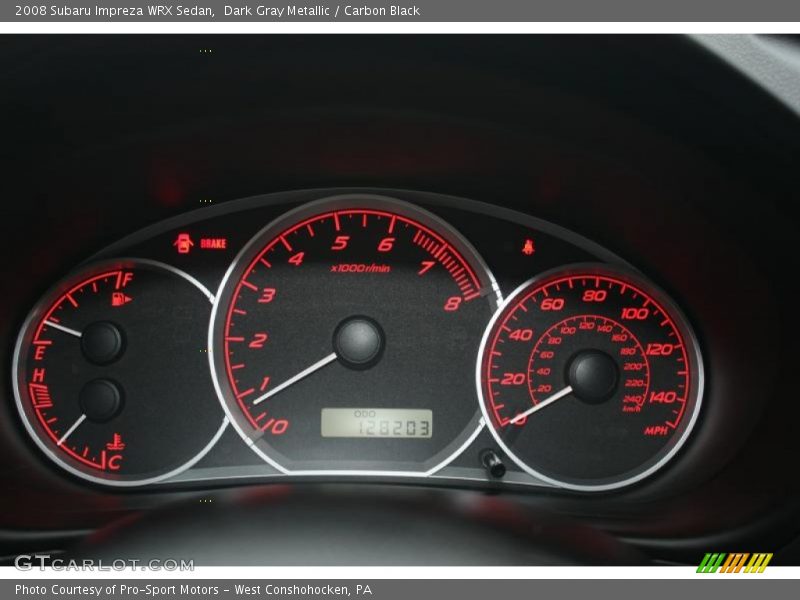 Dark Gray Metallic / Carbon Black 2008 Subaru Impreza WRX Sedan