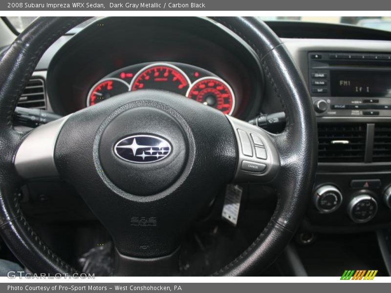 Dark Gray Metallic / Carbon Black 2008 Subaru Impreza WRX Sedan