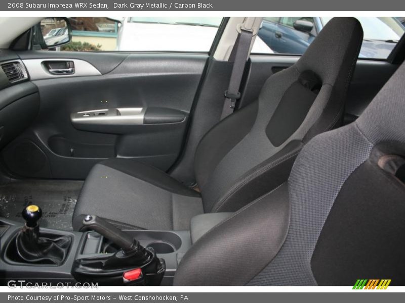 Dark Gray Metallic / Carbon Black 2008 Subaru Impreza WRX Sedan