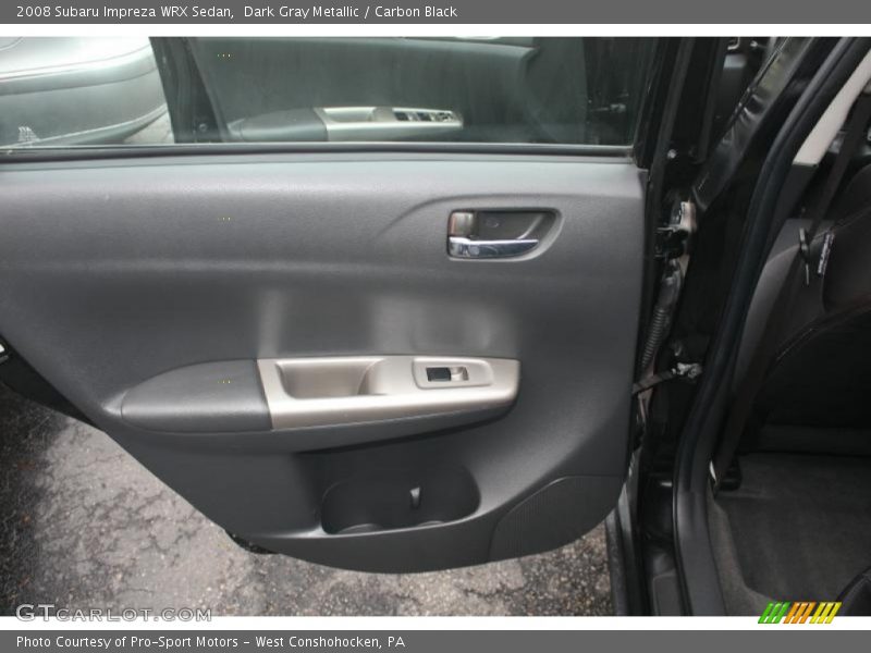 Dark Gray Metallic / Carbon Black 2008 Subaru Impreza WRX Sedan