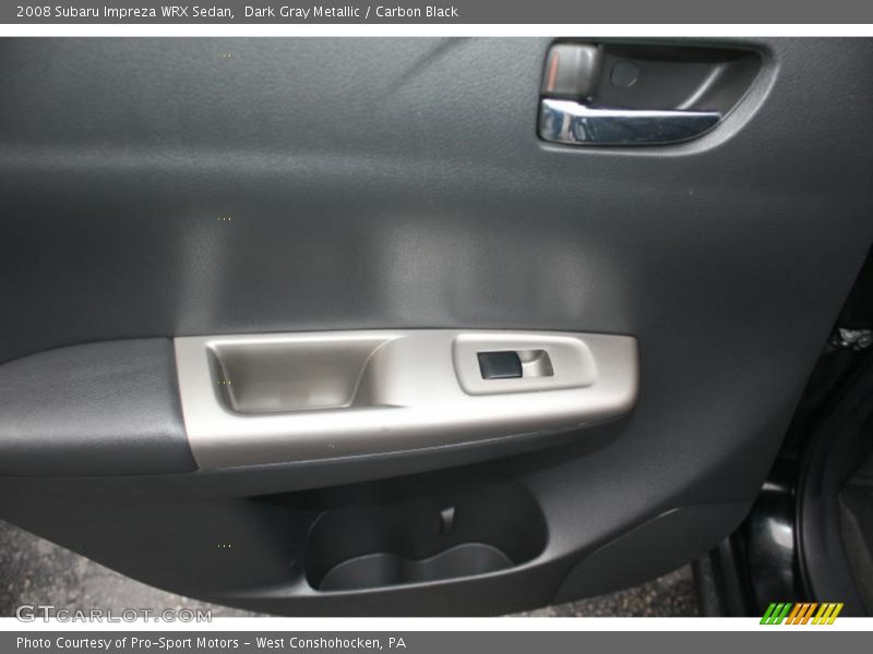 Dark Gray Metallic / Carbon Black 2008 Subaru Impreza WRX Sedan
