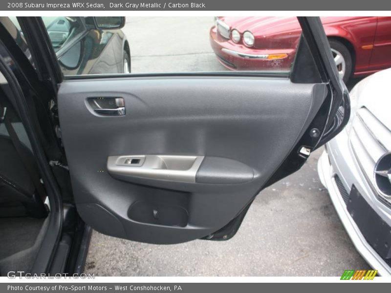 Dark Gray Metallic / Carbon Black 2008 Subaru Impreza WRX Sedan