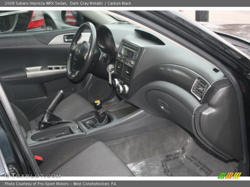 Dark Gray Metallic / Carbon Black 2008 Subaru Impreza WRX Sedan