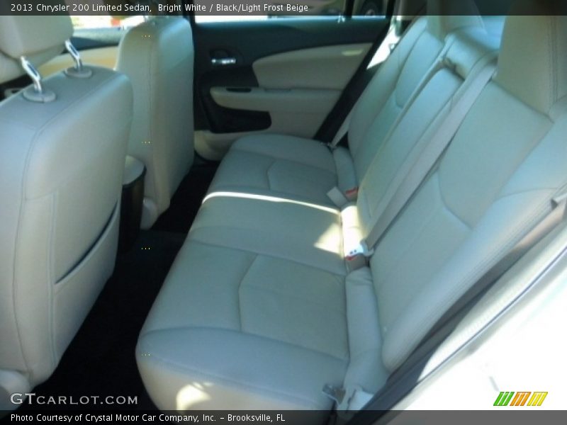 Bright White / Black/Light Frost Beige 2013 Chrysler 200 Limited Sedan