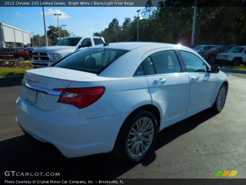Bright White / Black/Light Frost Beige 2013 Chrysler 200 Limited Sedan