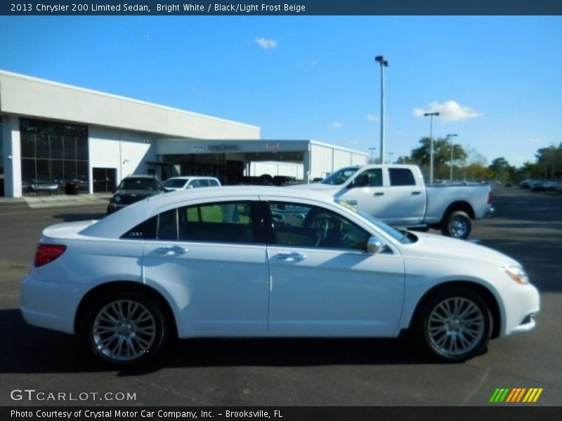 Bright White / Black/Light Frost Beige 2013 Chrysler 200 Limited Sedan