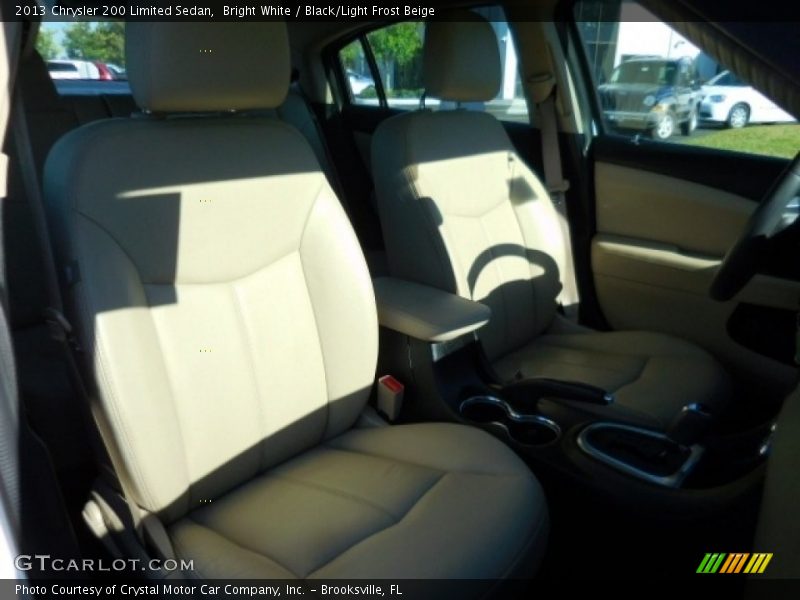 Bright White / Black/Light Frost Beige 2013 Chrysler 200 Limited Sedan