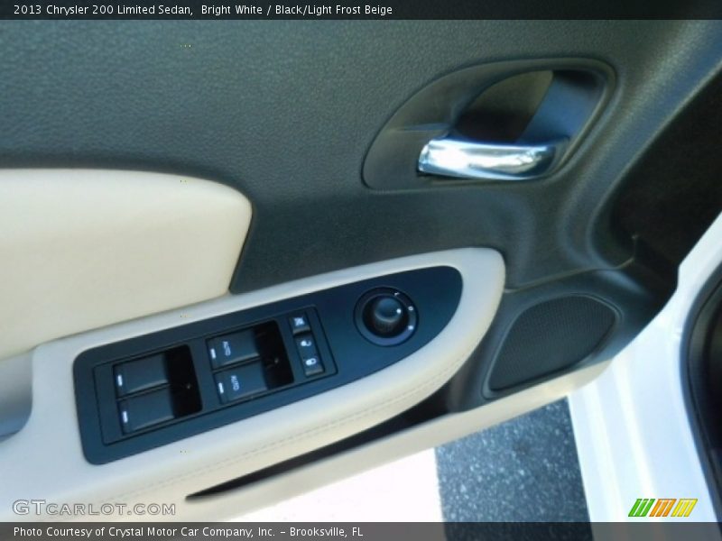 Bright White / Black/Light Frost Beige 2013 Chrysler 200 Limited Sedan
