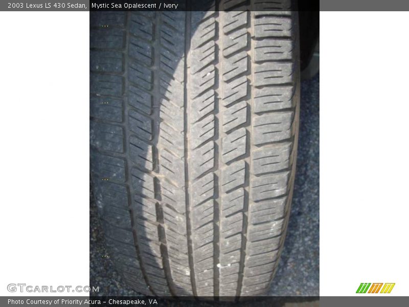 Mystic Sea Opalescent / Ivory 2003 Lexus LS 430 Sedan
