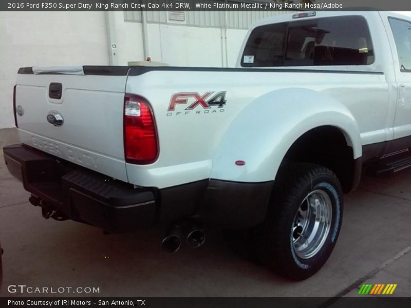 White Platinum Metallic / King Ranch Mesa/Adobe 2016 Ford F350 Super Duty  King Ranch Crew Cab 4x4 DRW