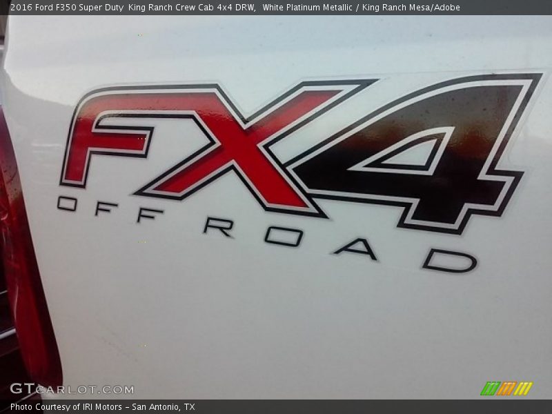 White Platinum Metallic / King Ranch Mesa/Adobe 2016 Ford F350 Super Duty  King Ranch Crew Cab 4x4 DRW