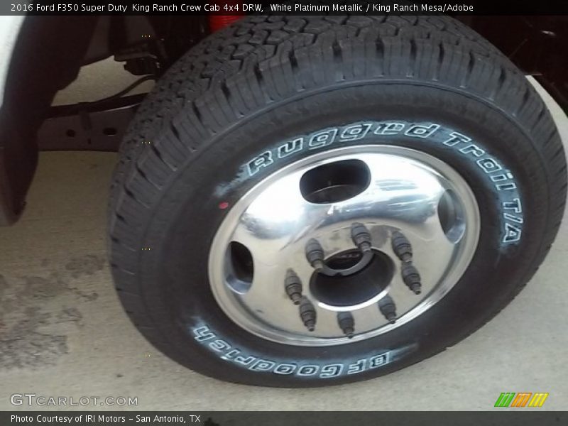 White Platinum Metallic / King Ranch Mesa/Adobe 2016 Ford F350 Super Duty  King Ranch Crew Cab 4x4 DRW