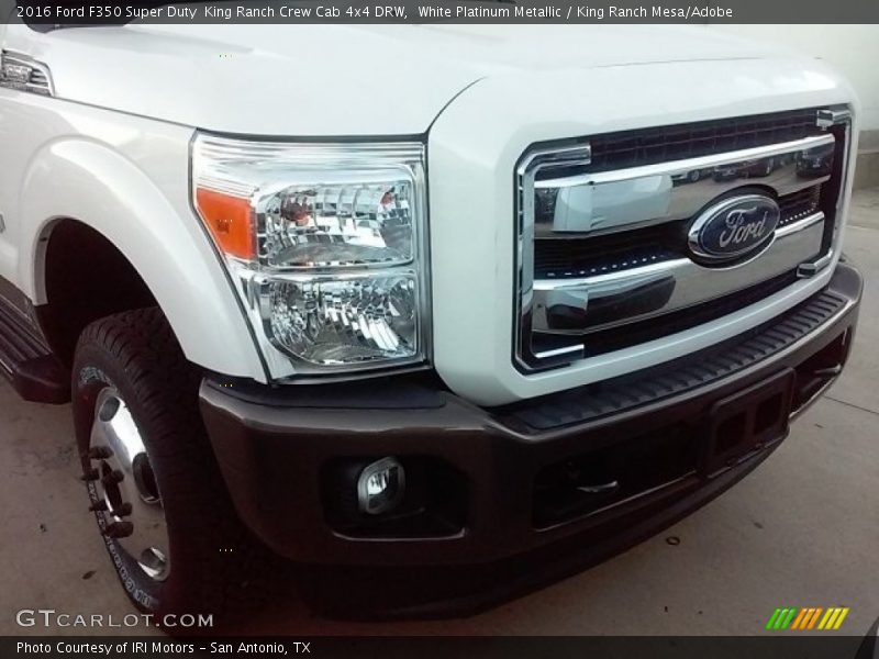 White Platinum Metallic / King Ranch Mesa/Adobe 2016 Ford F350 Super Duty  King Ranch Crew Cab 4x4 DRW