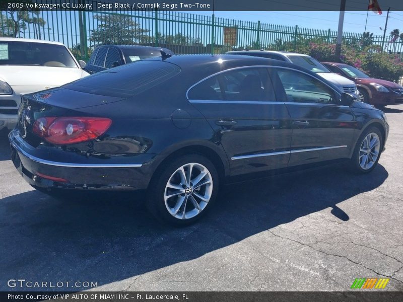 Deep Black / Cornsilk Beige Two-Tone 2009 Volkswagen CC Luxury