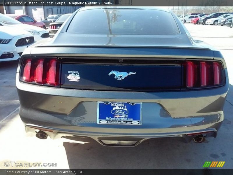 Magnetic Metallic / Ebony 2016 Ford Mustang EcoBoost Coupe