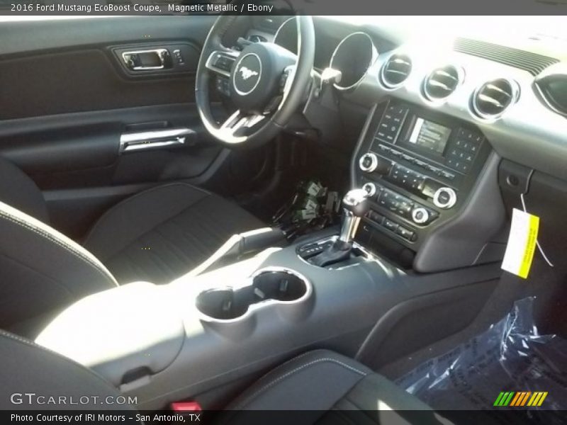 Magnetic Metallic / Ebony 2016 Ford Mustang EcoBoost Coupe