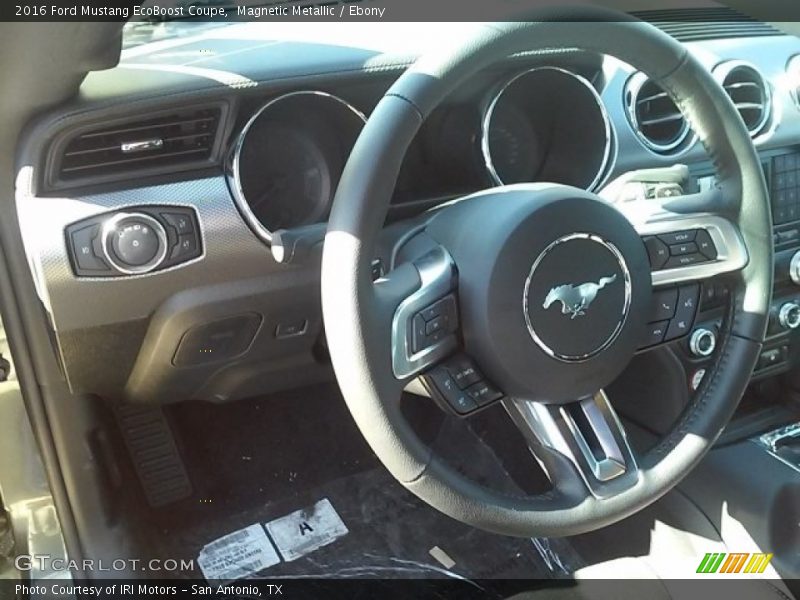 Magnetic Metallic / Ebony 2016 Ford Mustang EcoBoost Coupe