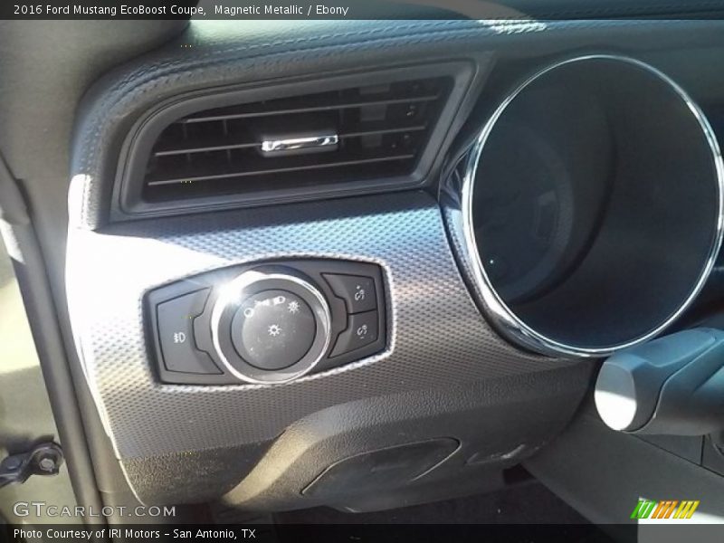 Magnetic Metallic / Ebony 2016 Ford Mustang EcoBoost Coupe