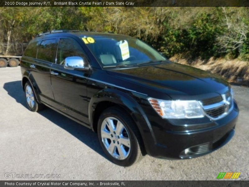 Brilliant Black Crystal Pearl / Dark Slate Gray 2010 Dodge Journey R/T