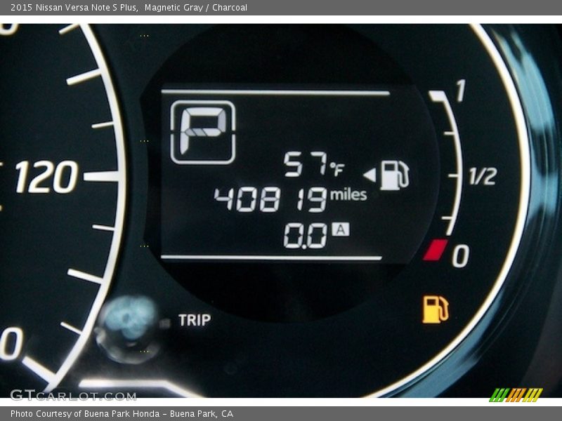 Magnetic Gray / Charcoal 2015 Nissan Versa Note S Plus