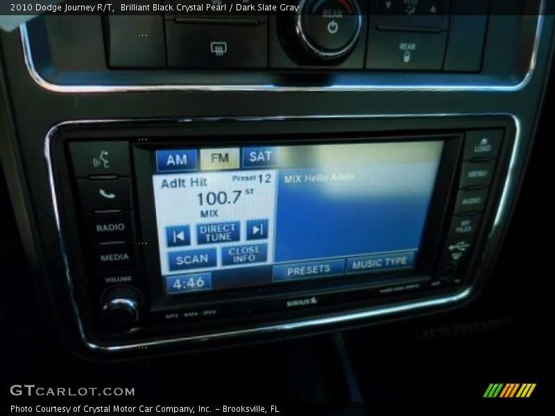 Brilliant Black Crystal Pearl / Dark Slate Gray 2010 Dodge Journey R/T