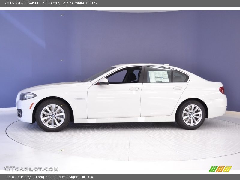Alpine White / Black 2016 BMW 5 Series 528i Sedan