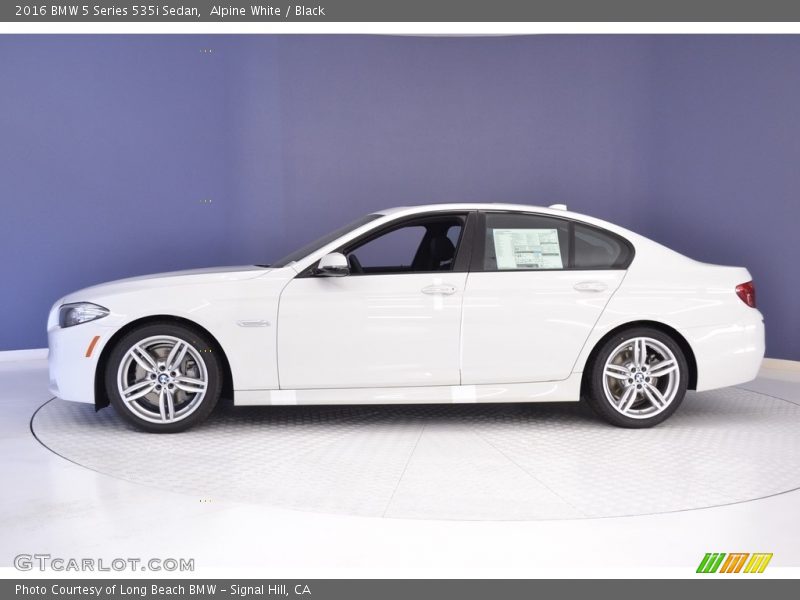 Alpine White / Black 2016 BMW 5 Series 535i Sedan