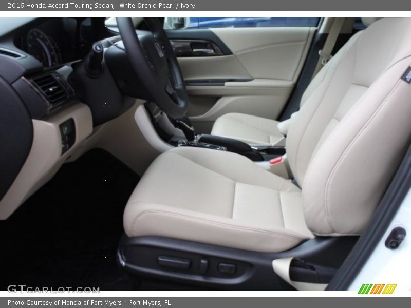 White Orchid Pearl / Ivory 2016 Honda Accord Touring Sedan