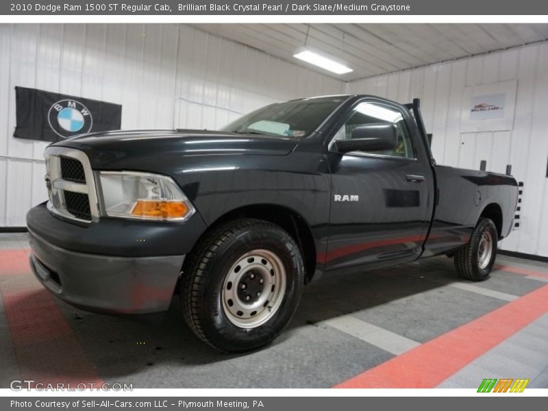 Brilliant Black Crystal Pearl / Dark Slate/Medium Graystone 2010 Dodge Ram 1500 ST Regular Cab