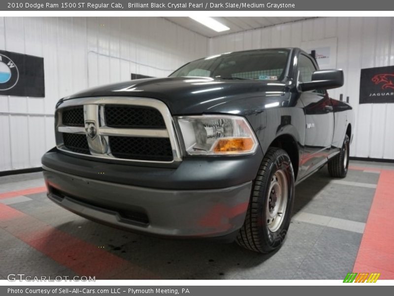 Brilliant Black Crystal Pearl / Dark Slate/Medium Graystone 2010 Dodge Ram 1500 ST Regular Cab