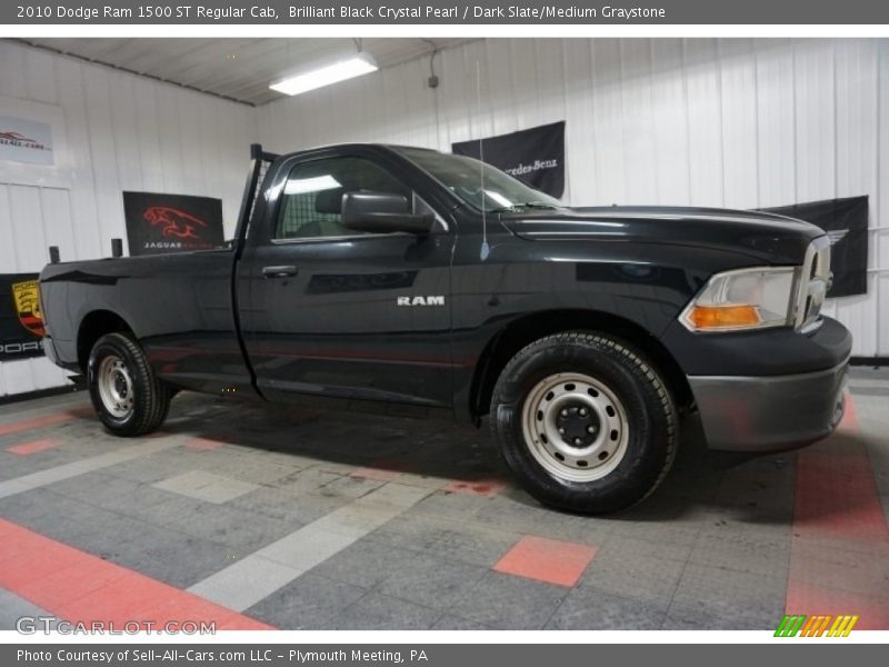 Brilliant Black Crystal Pearl / Dark Slate/Medium Graystone 2010 Dodge Ram 1500 ST Regular Cab