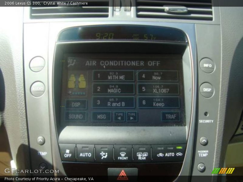 Crystal White / Cashmere 2006 Lexus GS 300