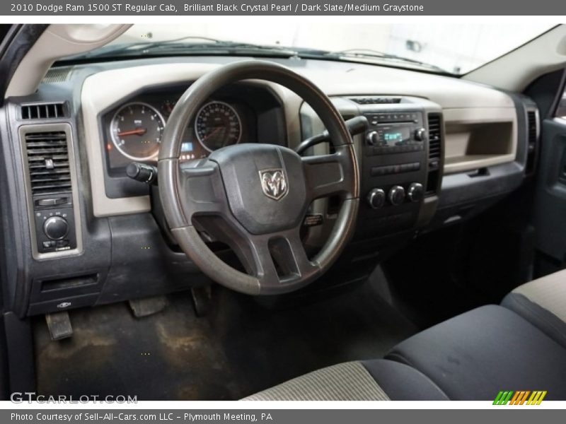 Brilliant Black Crystal Pearl / Dark Slate/Medium Graystone 2010 Dodge Ram 1500 ST Regular Cab
