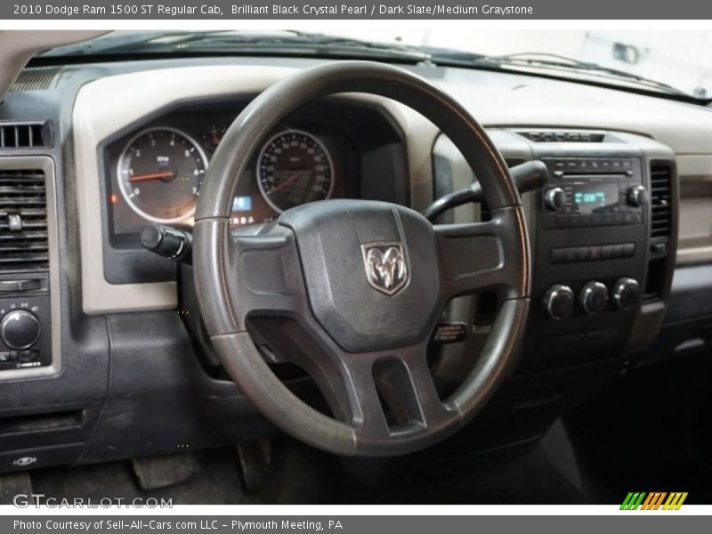Brilliant Black Crystal Pearl / Dark Slate/Medium Graystone 2010 Dodge Ram 1500 ST Regular Cab
