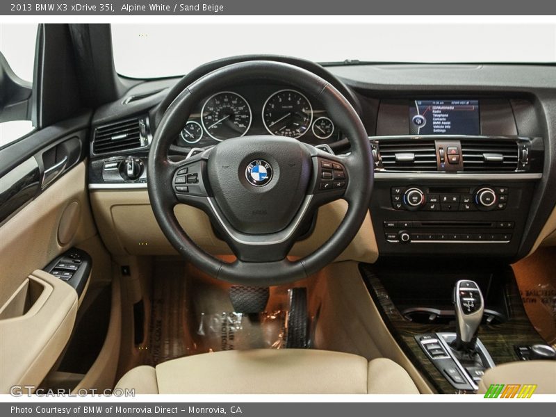 Alpine White / Sand Beige 2013 BMW X3 xDrive 35i
