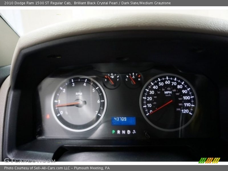 Brilliant Black Crystal Pearl / Dark Slate/Medium Graystone 2010 Dodge Ram 1500 ST Regular Cab