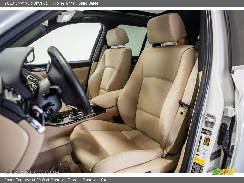 Alpine White / Sand Beige 2013 BMW X3 xDrive 35i