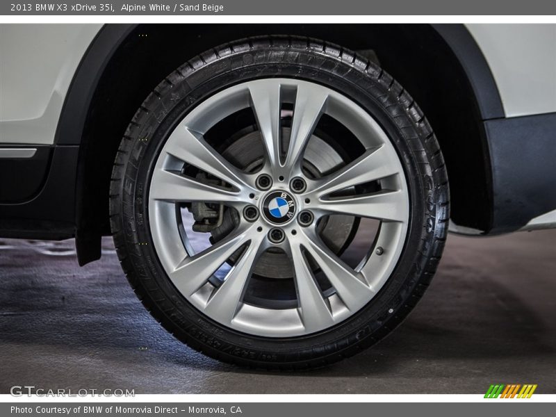 Alpine White / Sand Beige 2013 BMW X3 xDrive 35i