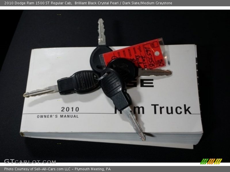 Brilliant Black Crystal Pearl / Dark Slate/Medium Graystone 2010 Dodge Ram 1500 ST Regular Cab