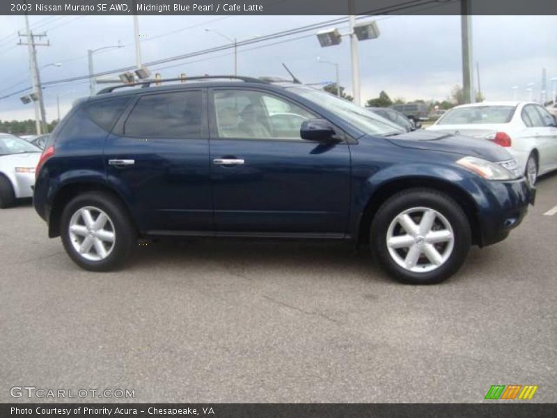 Midnight Blue Pearl / Cafe Latte 2003 Nissan Murano SE AWD