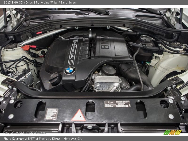 Alpine White / Sand Beige 2013 BMW X3 xDrive 35i