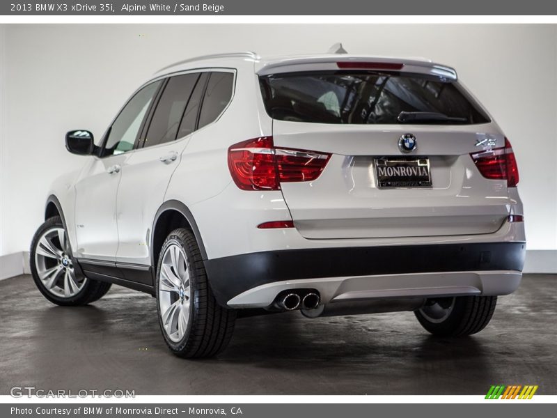 Alpine White / Sand Beige 2013 BMW X3 xDrive 35i