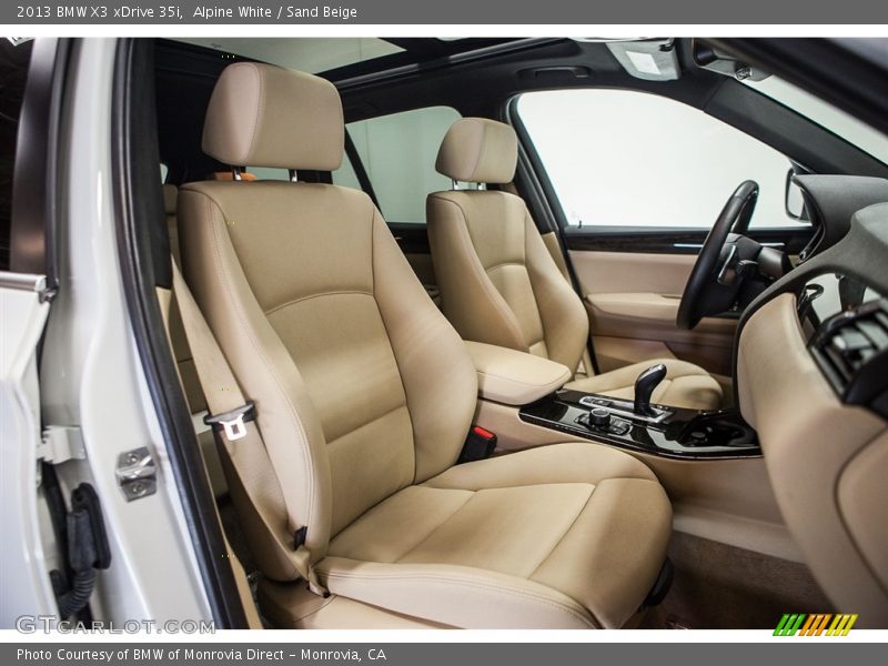 Alpine White / Sand Beige 2013 BMW X3 xDrive 35i