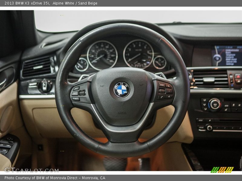 Alpine White / Sand Beige 2013 BMW X3 xDrive 35i
