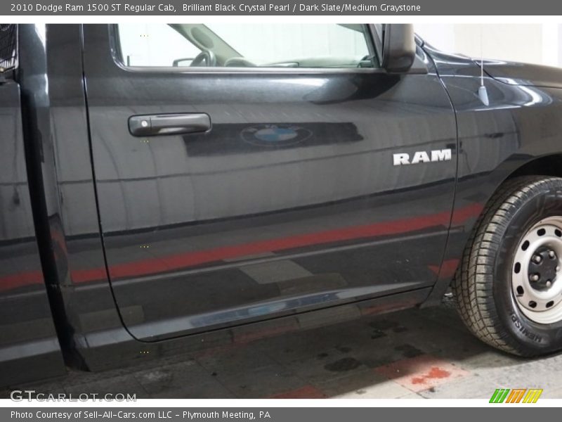 Brilliant Black Crystal Pearl / Dark Slate/Medium Graystone 2010 Dodge Ram 1500 ST Regular Cab