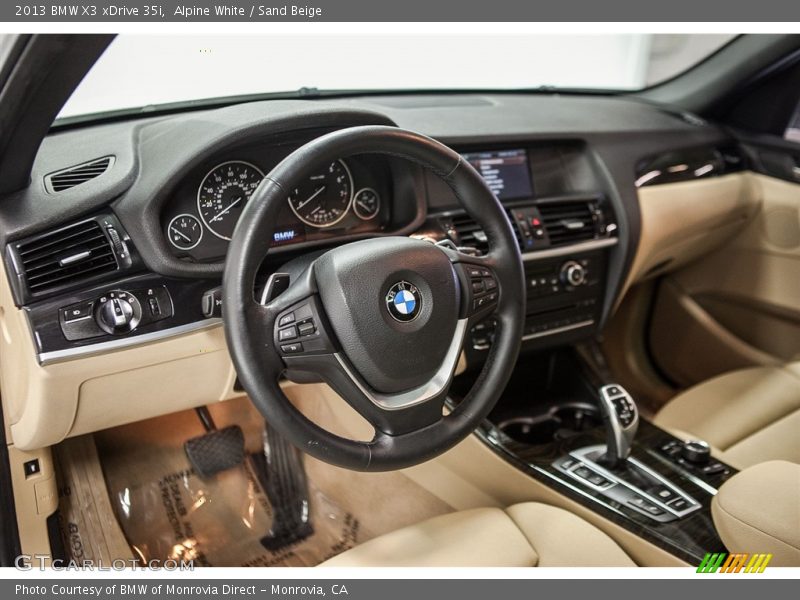 Alpine White / Sand Beige 2013 BMW X3 xDrive 35i